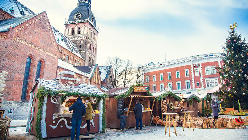 Tag p� julemarked i Riga